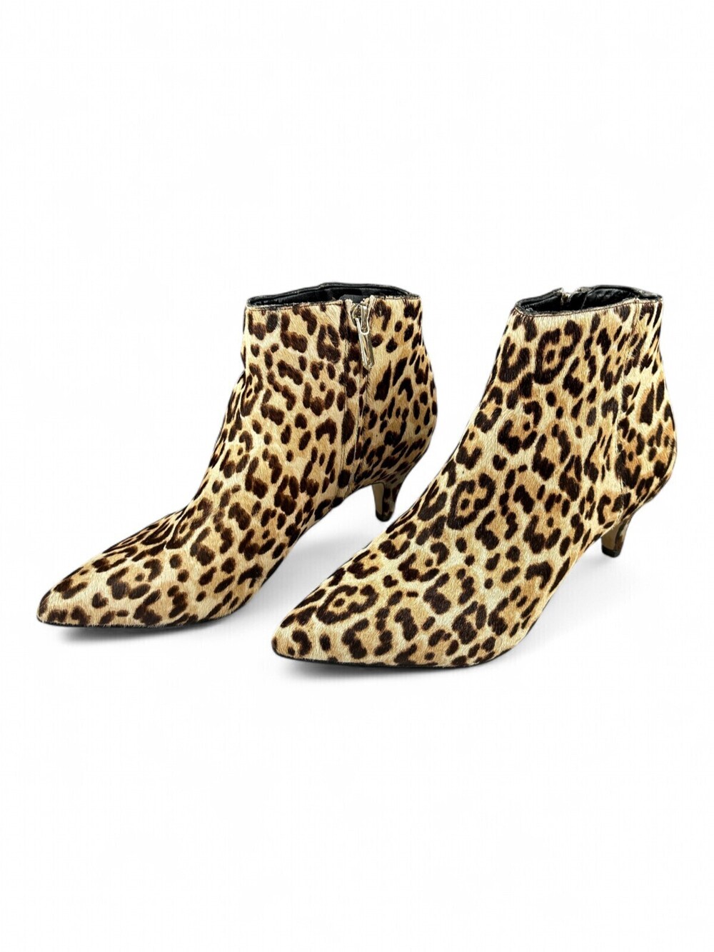 Sam Edelman Leopard Print Kitten Heel Ankle Boots Sz 5.5